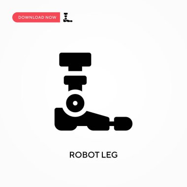 Robot bacak vektör simgesi. - Evet. Web sitesi veya mobil uygulama için modern, basit düz vektör çizimi