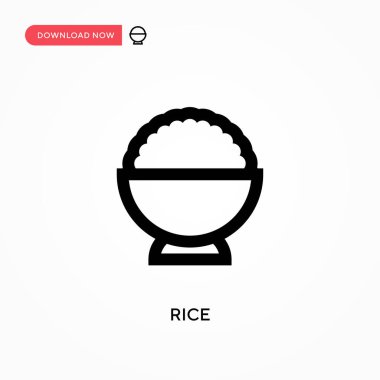 Pirinç vektör simgesi. - Evet. Web sitesi veya mobil uygulama için modern, basit düz vektör çizimi