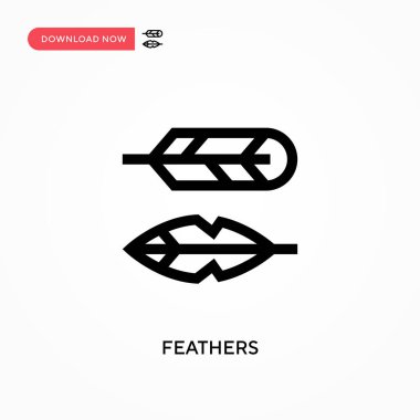 Tüyler vektör simgesi. - Evet. Web sitesi veya mobil uygulama için modern, basit düz vektör çizimi