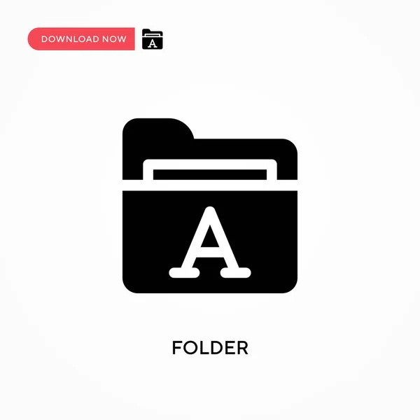 Folder Vector Icoon Moderne Eenvoudige Platte Vectorillustratie Voor Website Mobiele — Stockvector