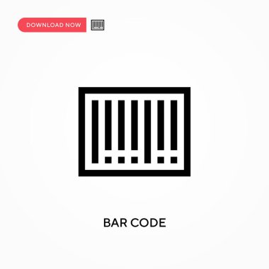 Barkod vektör simgesi. - Evet. Web sitesi veya mobil uygulama için modern, basit düz vektör çizimi
