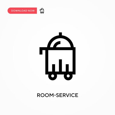 Oda servisi vektör simgesi. - Evet. Web sitesi veya mobil uygulama için modern, basit düz vektör çizimi