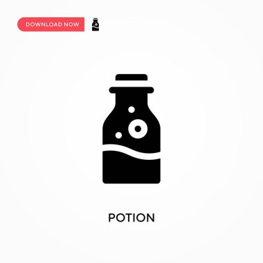 İksir vektör simgesi. - Evet. Web sitesi veya mobil uygulama için modern, basit düz vektör çizimi