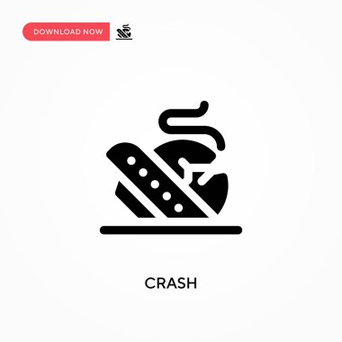 Çarpışma vektör simgesi. - Evet. Web sitesi veya mobil uygulama için modern, basit düz vektör çizimi