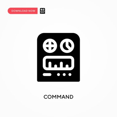 Komut vektör simgesi. - Evet. Web sitesi veya mobil uygulama için modern, basit düz vektör çizimi