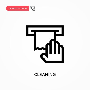 Temizleme vektör simgesi. - Evet. Web sitesi veya mobil uygulama için modern, basit düz vektör çizimi