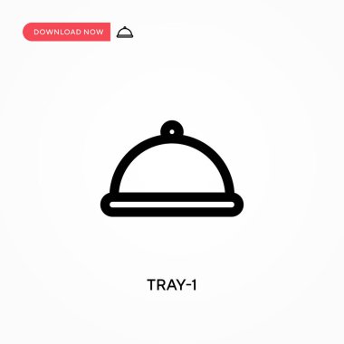 Tepsi-1 vektör simgesi. - Evet. Web sitesi veya mobil uygulama için modern, basit düz vektör çizimi