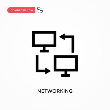 Ağ vektör simgesi. - Evet. Web sitesi veya mobil uygulama için modern, basit düz vektör çizimi