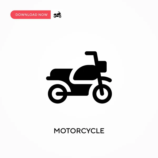 Motorfiets Vector Icoon Moderne Eenvoudige Platte Vectorillustratie Voor Website Mobiele — Stockvector