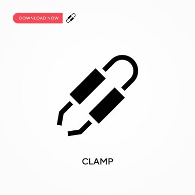 Klemp vektör simgesi. - Evet. Web sitesi veya mobil uygulama için modern, basit düz vektör çizimi