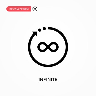 Sonsuz vektör simgesi. - Evet. Web sitesi veya mobil uygulama için modern, basit düz vektör çizimi