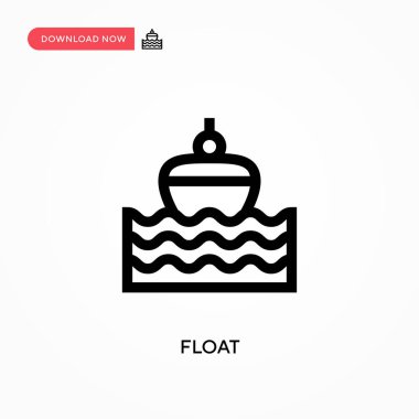 Vektör simgesini yüzdür. - Evet. Web sitesi veya mobil uygulama için modern, basit düz vektör çizimi