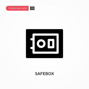 Güvenli kutu vektör simgesi. - Evet. Web sitesi veya mobil uygulama için modern, basit düz vektör çizimi