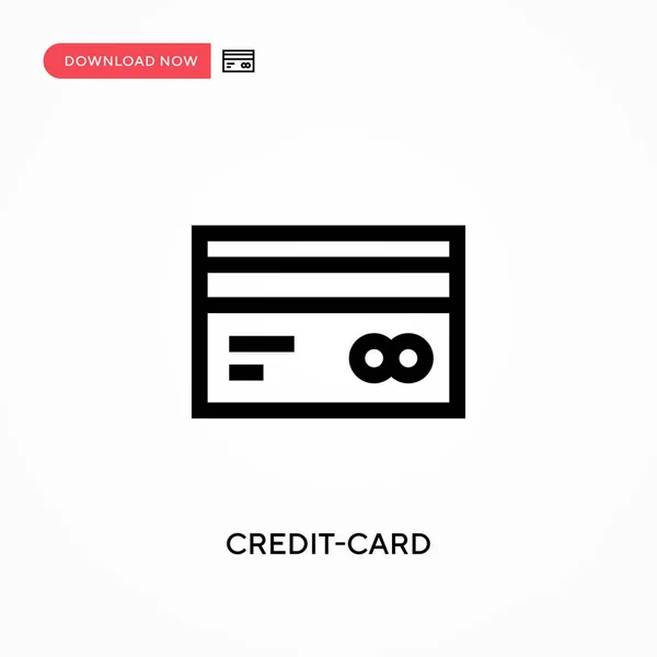 Creditcard Vectoricoon Moderne Eenvoudige Platte Vectorillustratie Voor Website Mobiele App — Stockvector