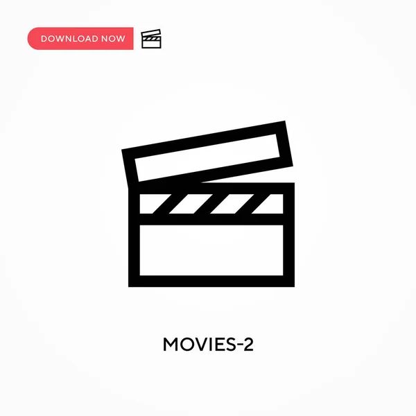 Movies Vektor Symbol Moderne Einfache Flache Vektordarstellung Für Website Oder — Stockvektor