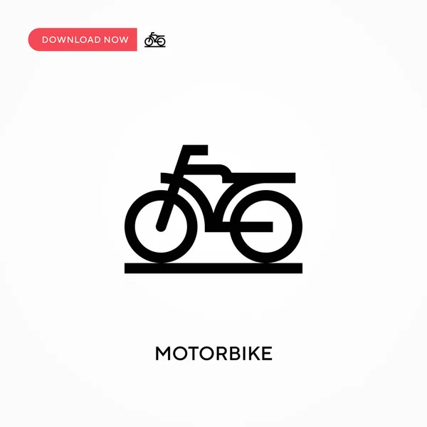 Icono Del Vector Moto Moderno Simple Ilustración Vector Plano Para — Archivo Imágenes Vectoriales