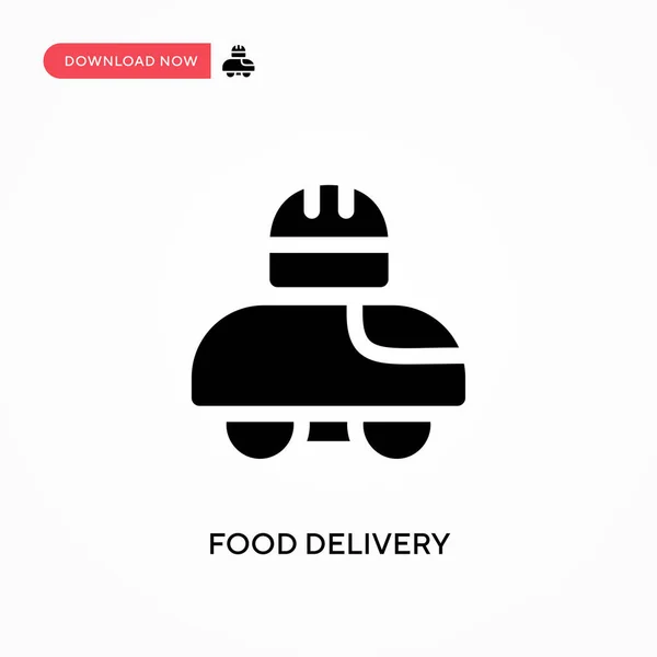 食物运送媒介图标 是的网站或移动应用程序的现代 简单的平面矢量说明 — 图库矢量图片