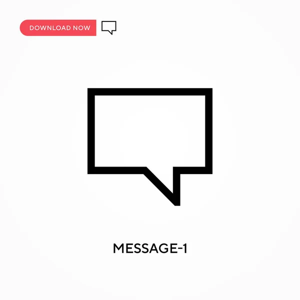 Message Vektor Symbol Moderne Einfache Flache Vektordarstellung Für Website Oder — Stockvektor
