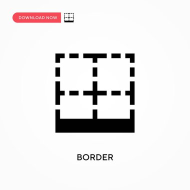 Kenarlık vektör simgesi. - Evet. Web sitesi veya mobil uygulama için modern, basit düz vektör çizimi