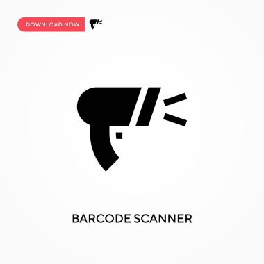 Barkod tarayıcı vektör simgesi. - Evet. Web sitesi veya mobil uygulama için modern, basit düz vektör çizimi