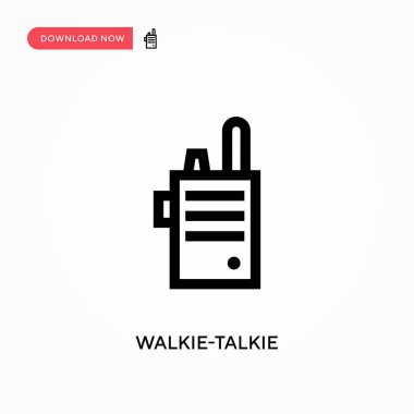 Telsiz vektör simgesi. - Evet. Web sitesi veya mobil uygulama için modern, basit düz vektör çizimi