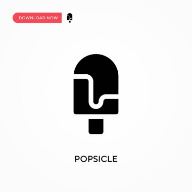 Dondurma vektör simgesi. - Evet. Web sitesi veya mobil uygulama için modern, basit düz vektör çizimi