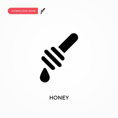 Bal vektörü simgesi. - Evet. Web sitesi veya mobil uygulama için modern, basit düz vektör çizimi