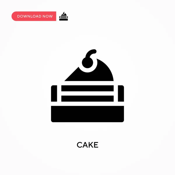 Cake Vectoricoon Moderne Eenvoudige Platte Vectorillustratie Voor Website Mobiele App — Stockvector