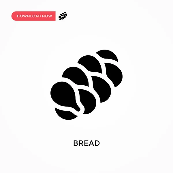 Brotvektorsymbol Moderne Einfache Flache Vektordarstellung Für Website Oder Mobile App — Stockvektor