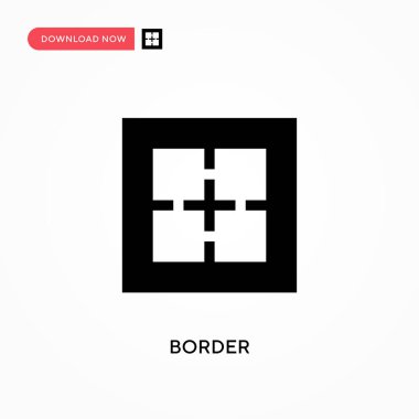 Kenarlık vektör simgesi. - Evet. Web sitesi veya mobil uygulama için modern, basit düz vektör çizimi