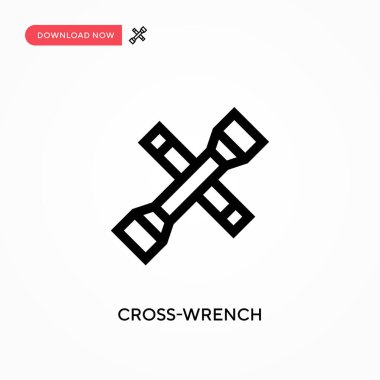 Çapraz anahtar vektör simgesi. - Evet. Web sitesi veya mobil uygulama için modern, basit düz vektör çizimi