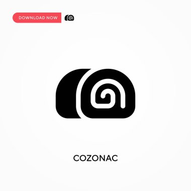 Cozonac vektör simgesi. - Evet. Web sitesi veya mobil uygulama için modern, basit düz vektör çizimi