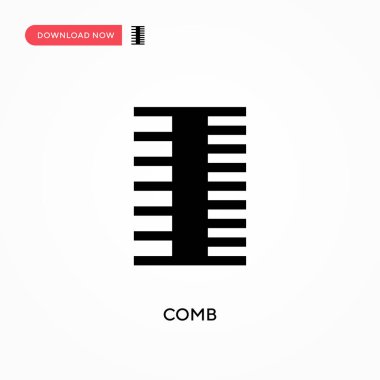 Tarak vektör simgesi. - Evet. Web sitesi veya mobil uygulama için modern, basit düz vektör çizimi
