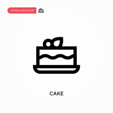 Kek vektör simgesi. - Evet. Web sitesi veya mobil uygulama için modern, basit düz vektör çizimi