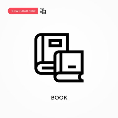 Kitap vektör simgesi. - Evet. Web sitesi veya mobil uygulama için modern, basit düz vektör çizimi