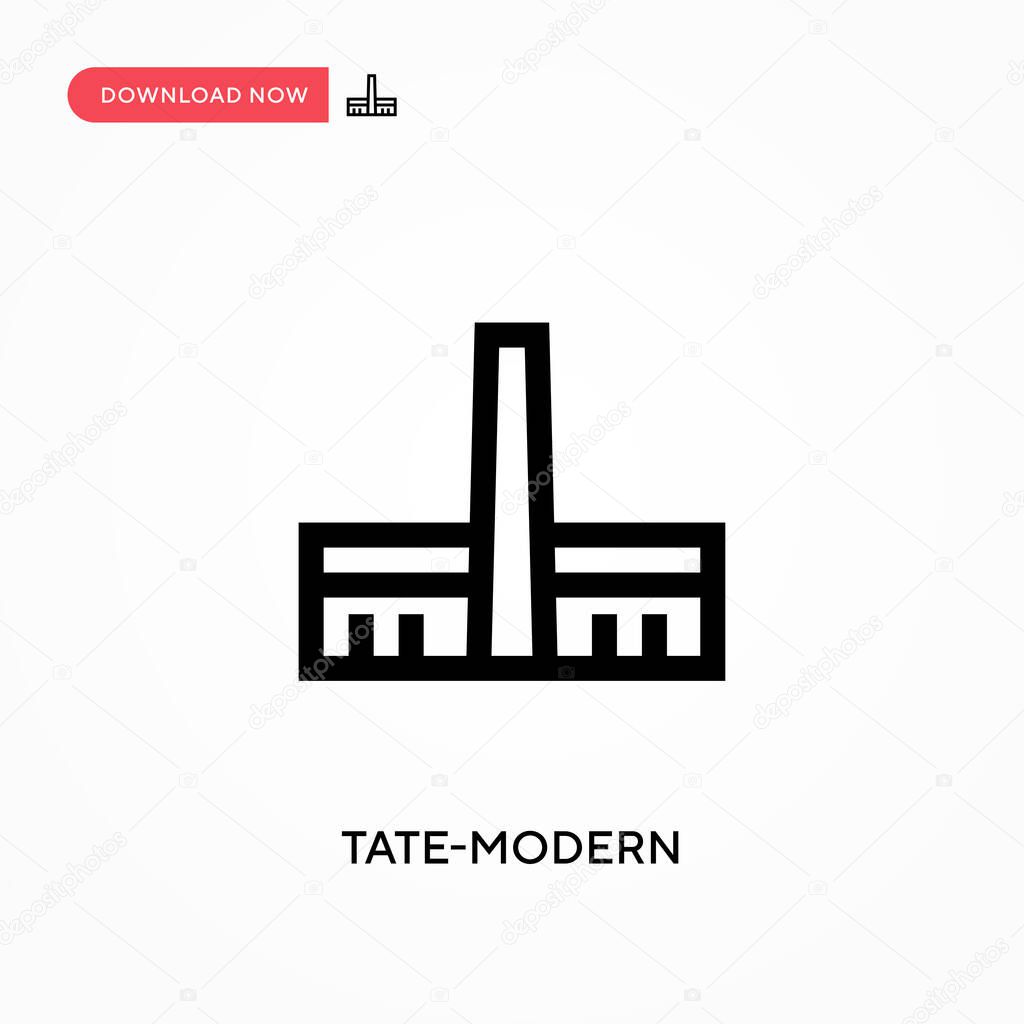 Tate-modern vector icon. . Modern, simple flat vector illustration for web site or mobile app