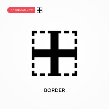 Kenarlık vektör simgesi. - Evet. Web sitesi veya mobil uygulama için modern, basit düz vektör çizimi