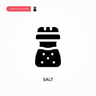 Tuz vektör simgesi. - Evet. Web sitesi veya mobil uygulama için modern, basit düz vektör çizimi