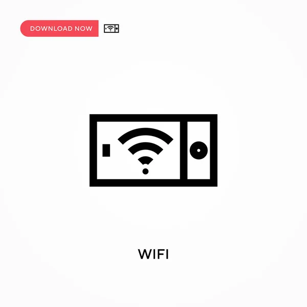 Ícone Vetor Wifi Ilustração Vetorial Plana Moderna Simples Para Web — Vetor de Stock