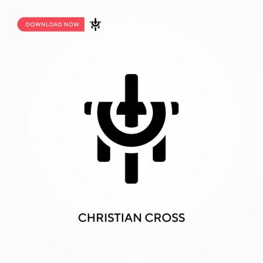 Hristiyan vektör simgesi. - Evet. Web sitesi veya mobil uygulama için modern, basit düz vektör çizimi