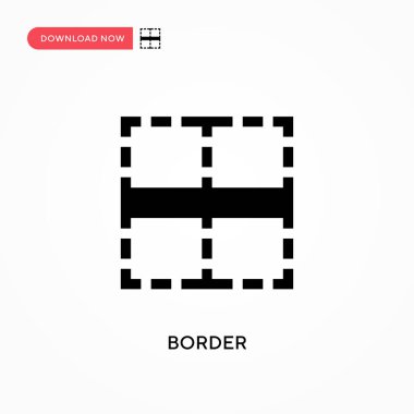 Kenarlık vektör simgesi. - Evet. Web sitesi veya mobil uygulama için modern, basit düz vektör çizimi