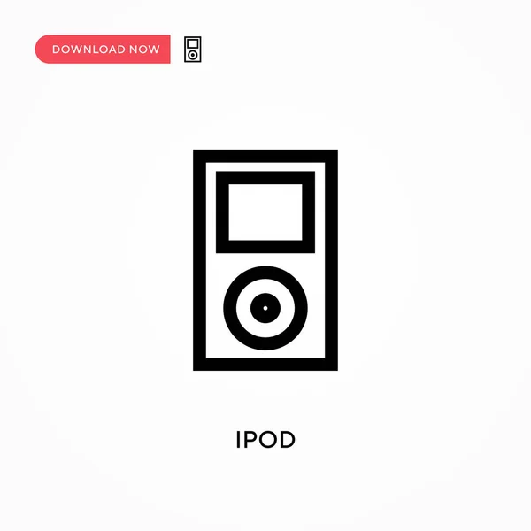 Ipod Vektor Symbol Moderne Einfache Flache Vektordarstellung Für Website Oder — Stockvektor