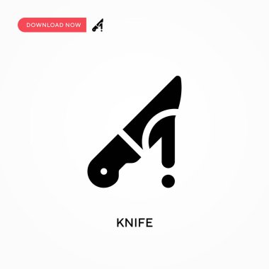 Bıçak vektör simgesi. - Evet. Web sitesi veya mobil uygulama için modern, basit düz vektör çizimi