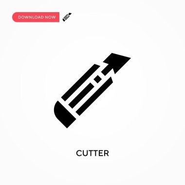 Kesici vektör simgesi. - Evet. Web sitesi veya mobil uygulama için modern, basit düz vektör çizimi