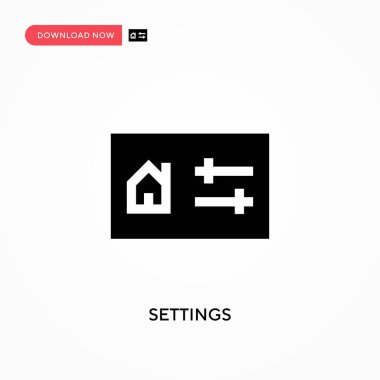 Ayarlar vektör simgesi. - Evet. Web sitesi veya mobil uygulama için modern, basit düz vektör çizimi