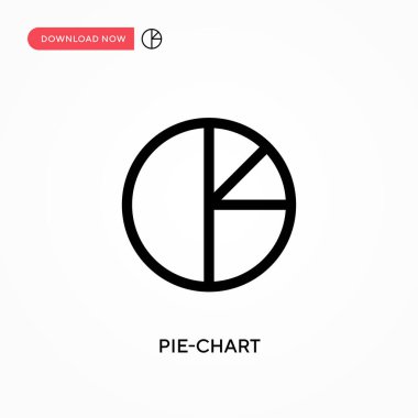 Pasta grafiği vektör simgesi. - Evet. Web sitesi veya mobil uygulama için modern, basit düz vektör çizimi