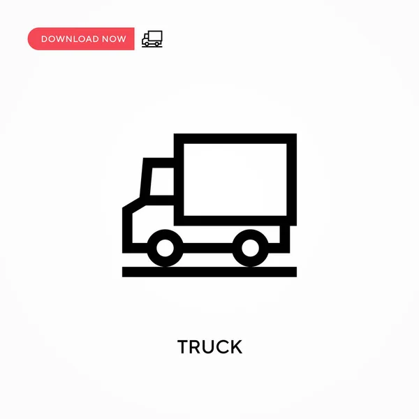 Truck Vectoricoon Moderne Eenvoudige Platte Vectorillustratie Voor Website Mobiele App — Stockvector
