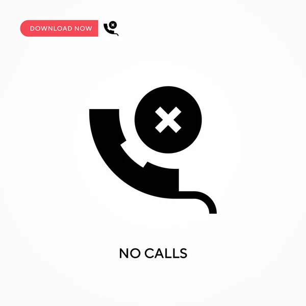 Calls Vector Icon Modern Simple Flat Vector Illustration Web Site — Stock Vector