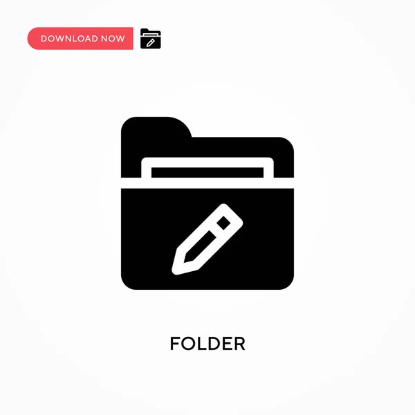 Folder Vector Icoon Moderne Eenvoudige Platte Vectorillustratie Voor Website Mobiele — Stockvector