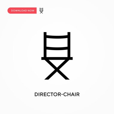 Yönetmen-başkan vektör simgesi. - Evet. Web sitesi veya mobil uygulama için modern, basit düz vektör çizimi